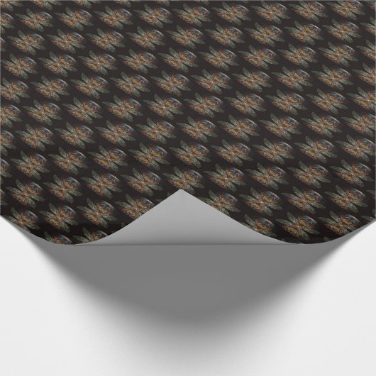 Dragonfly Abstract Geschenkpapier (Ecke)