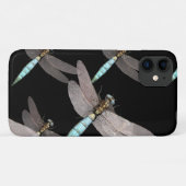 Dragonfly Air Force - Schwarzes Design Case-Mate iPhone Hülle (Rückseite (Horizontal))