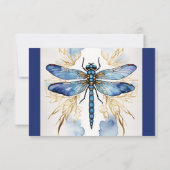 Dragonfly Alcohol Ink Dankeskarte (Rückseite)