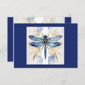 Dragonfly Alcohol Ink Dankeskarte (Vorne/Hinten)