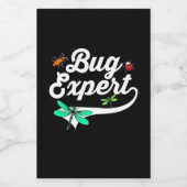 Dragonfly and Bug Experte Lebensmitteletikett (Einzelnes Label)