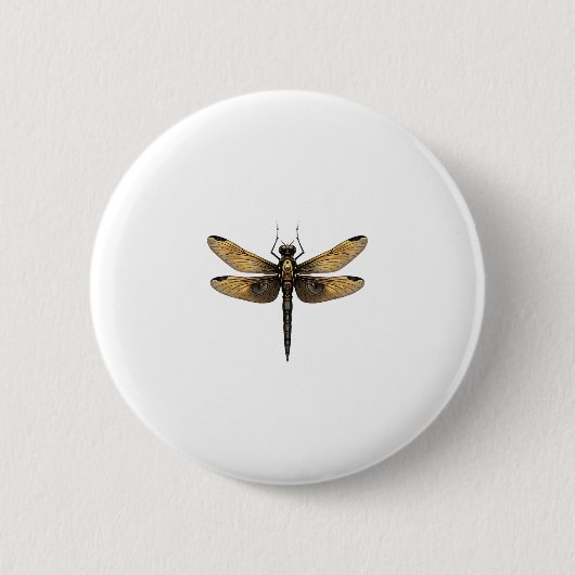 Dragonfly Animal Art Graphic Dragonfly (1) Button (Vorderseite)