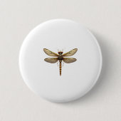 Dragonfly Animal Art Graphic Dragonfly Button (Vorderseite)