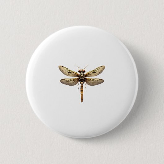 Dragonfly Animal Art Graphic Dragonfly Button (Vorderseite)