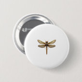 Dragonfly Animal Art Graphic Dragonfly Button (Vorne & Hinten)