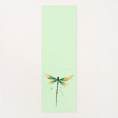 Dragonfly Aquarellkunst ruhige grüne Natur Yogamatte (Vorderseite)