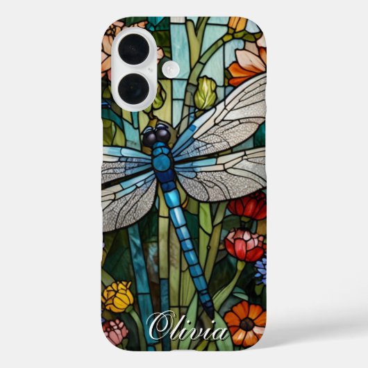 Dragonfly Art boho blumenbotanisch Case-Mate iPhone Hülle (Rückseite)