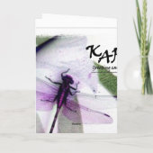 Dragonfly Art Card Karte (Rückseite)