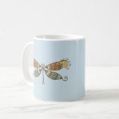 DRAGONFLY ART KAFFEE TASSE (Vorderseite Links)