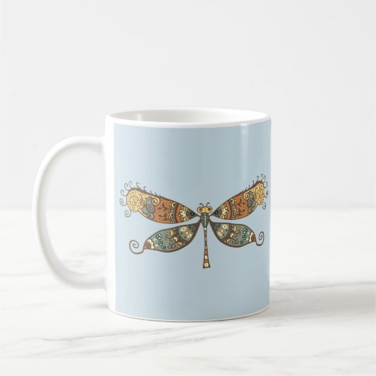 DRAGONFLY ART KAFFEE TASSE (Links)