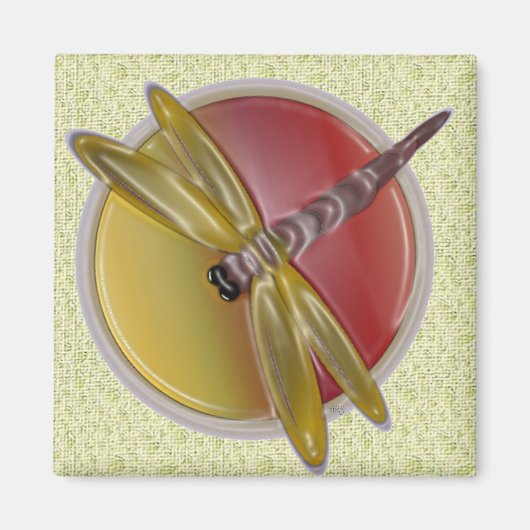Dragonfly Art Magnet (Vorne)