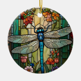 Dragonfly Art Malerei botanischer boho chic Wald Keramik Ornament