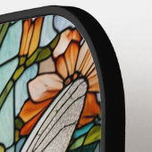 Dragonfly Art Malerei botanischer boho chic Wald Pickleball Schläger (Linke Seite)