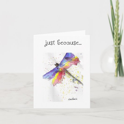 Dragonfly Art, nur weil Karte (Vorderseite)