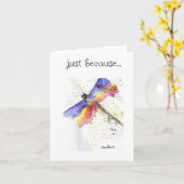 Dragonfly Art, nur weil Karte (Gelbe Blume)