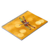 Dragonfly Art on Gold Journal Notebook Notizblock (Linke Seite)