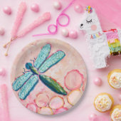 Dragonfly Art Pappteller (Party)