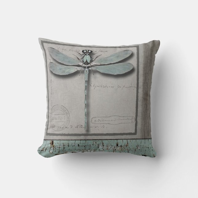 Dragonfly art pillow, Artist Karen J. Williams Kissen (Vorderseite)
