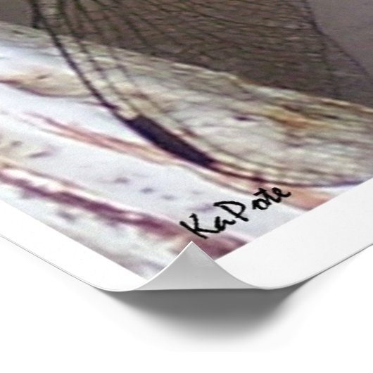 Dragonfly Art Poster (Ecke)