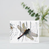 Dragonfly Art Postkarte (Stehend Vorderseite)