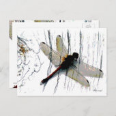Dragonfly Art Postkarte (Vorne/Hinten)