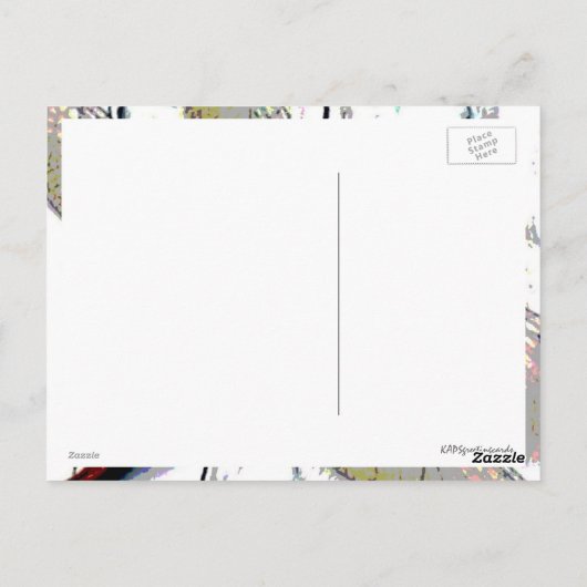 Dragonfly Art Postkarte (Rückseite)