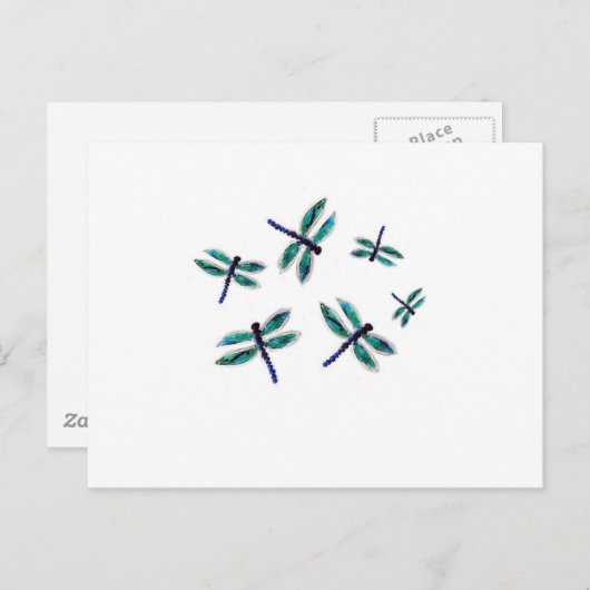 Dragonfly Art Postkarte (Vorne/Hinten)