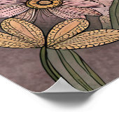 Dragonfly Art Print, Boho Wall Decke, Poster (Ecke)