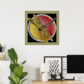 Dragonfly Art Symbols Dragonflies Poster (Heimbüro)