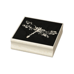 Dragonfly Art Tasche Gummi Briefmarke Gummistempel