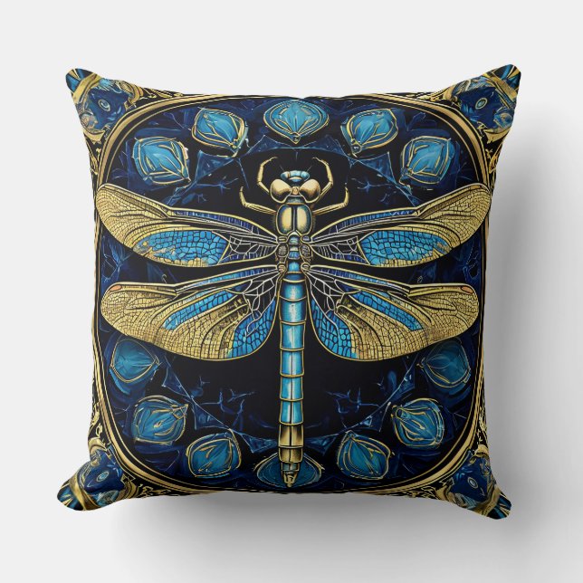 Dragonfly-Artwork Kissen (Vorderseite)