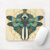 Dragonfly-Artwork Mousepad (Mit Mouse)