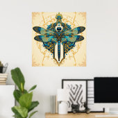 Dragonfly-Artwork Poster (Heimbüro)