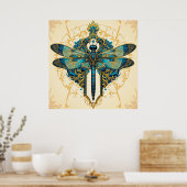 Dragonfly-Artwork Poster (Küche)