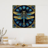 Dragonfly-Artwork Poster (Küche)