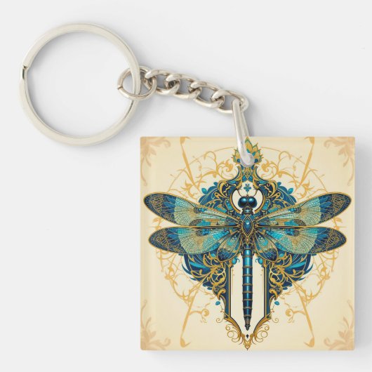 Dragonfly-Artwork Schlüsselanhänger (Vorderseite)