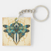 Dragonfly-Artwork Schlüsselanhänger (Rückseite)