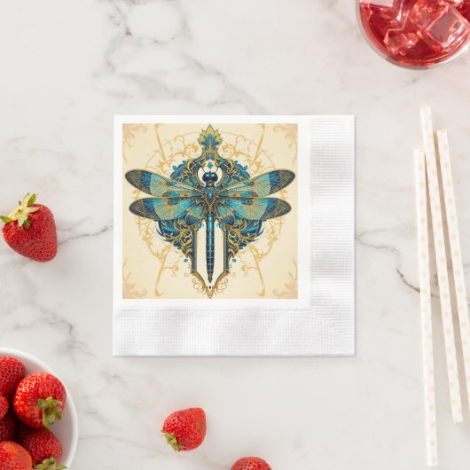 Dragonfly-Artwork Serviette (Beispiel)