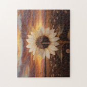 Dragonfly auf der Blume von Dusk Art Puzzle (Vertikal)