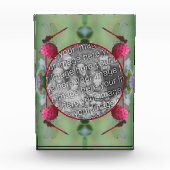 Dragonfly auf Dogwood Frucht kreieren Sie Ihre eig Fotoblock (Vorderseite)