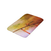 Dragonfly auf Drahtzaun Abstrakt erschüttert Badematte (Schrägansicht)