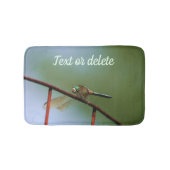 Dragonfly auf Drahtzaun Nah Personalisiert Badematte (Vorderseite)