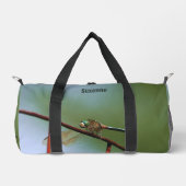 Dragonfly auf Drahtzaun Personalisiert Duffle Bag (Vorderseite)