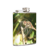 Dragonfly auf einer Twig-Flasche Flachmann (Rechts)