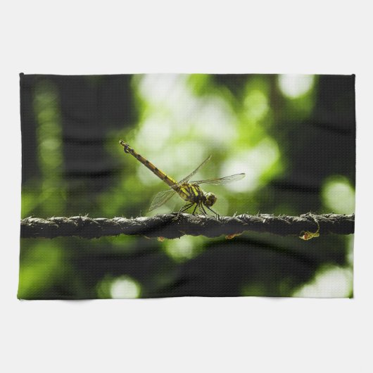 Dragonfly auf Grün - Küchentücher (Horizontal)