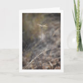 Dragonfly auf Stalk Portrait Karte (Vorderseite)