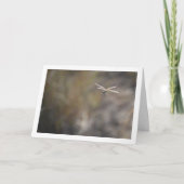 Dragonfly auf Stalk Portrait Karte (Vorderseite)