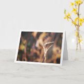 Dragonfly auf Stem Portrait Karte (Gelbe Blume)