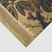 Dragonfly auf Vintagem botanischem Gold, Japanisch Seidenpapier (Ausschnitt)