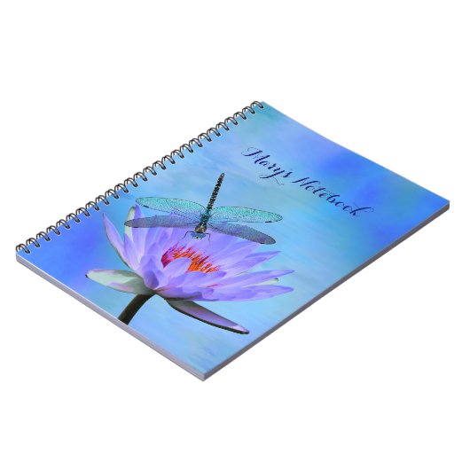 Dragonfly auf Water Liability Notebook Notizblock (Linke Seite)
